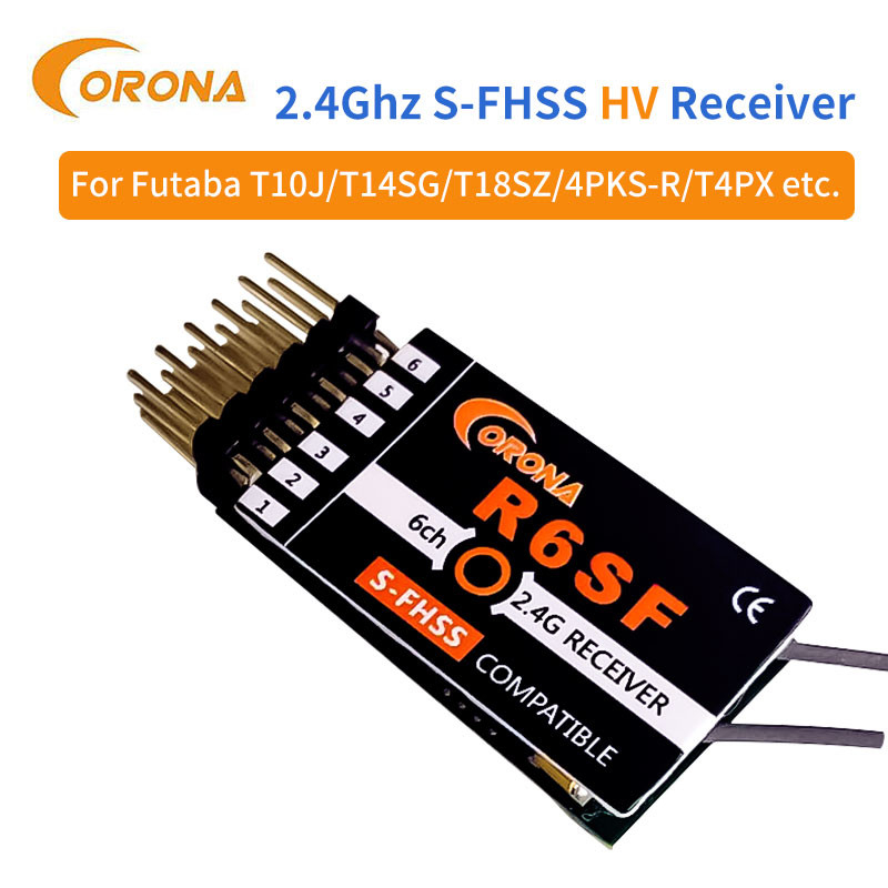 Rc Futaba 6 Channel 2.4 Ghz Transmitter Receiver T8J T10J T14SG T18MZ T18SZ Corona R6SF
